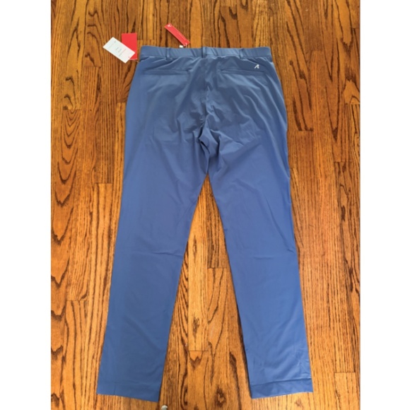Redvanly NWT Pants Mens LARGE Kent Pull-on Blue Horizon Golf Golfing Golfer - Picture 3 of 5